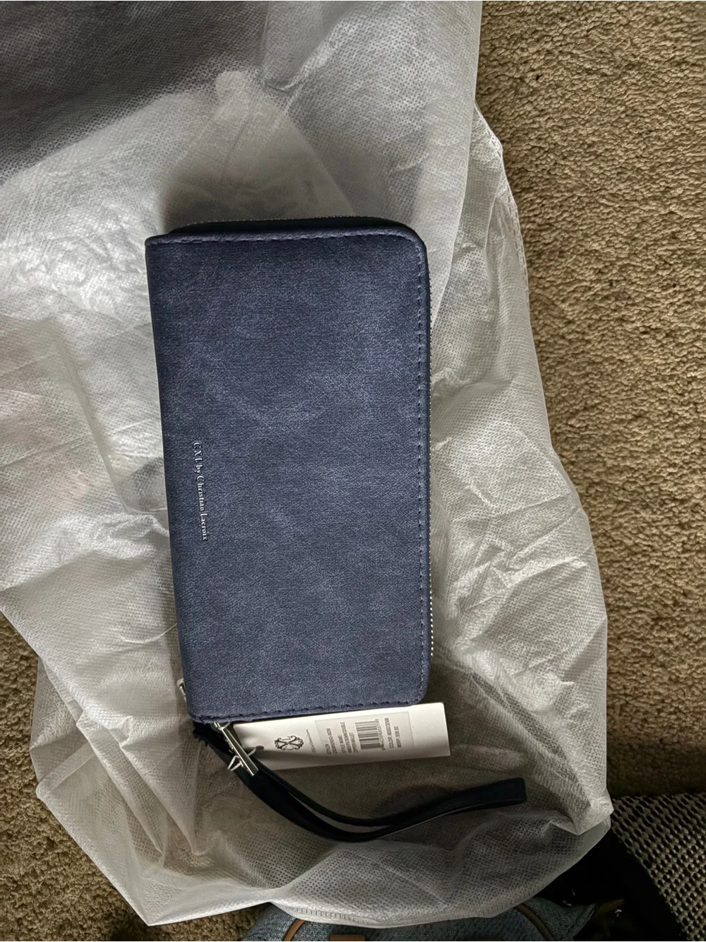 New cxl double zipper Christian Lacroix wallet